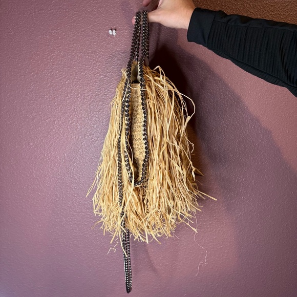 NWT Stella McCartney Falabella Straw Crossbody Bag (SHG-31305) - Picture 3 of 16